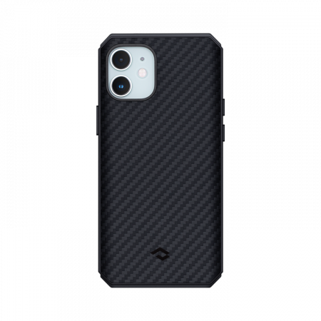 Чехол Pitaka MagEZ Case Pro 2 для iPhone 12 mini 5.4", черно-серый, кевлар (арамид)