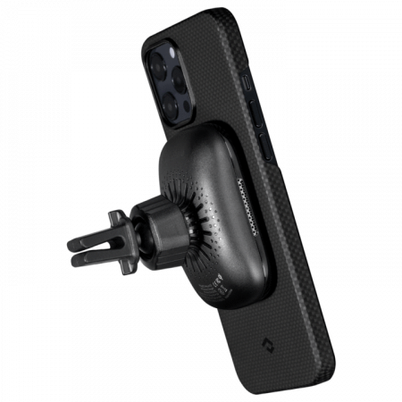 Чехол Pitaka MagEZ Case для iPhone 12 Pro Max 6.7", черно-серый (шахматное плетение), кевлар (арамид)