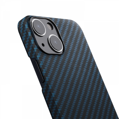 Чехол Pitaka MagEZ Case 2 для iPhone 13 mini 5.4", черно-синий, кевлар (арамид)