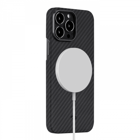 Чехол Pitaka MagEZ Case 2 для iPhone 13 Pro Max 6.7", черно-серый, кевлар (арамид)