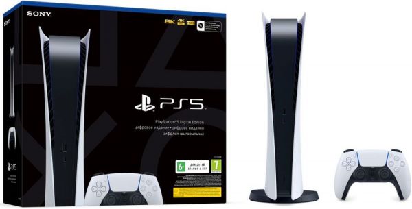 Sony PlayStation 5 Digital Edition 825GB White/Black
