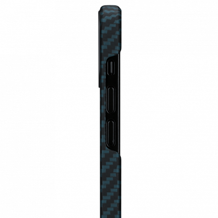 Чехол Pitaka MagEZ Case для iPhone 12 mini 5.4", черно-синий, кевлар (арамид)