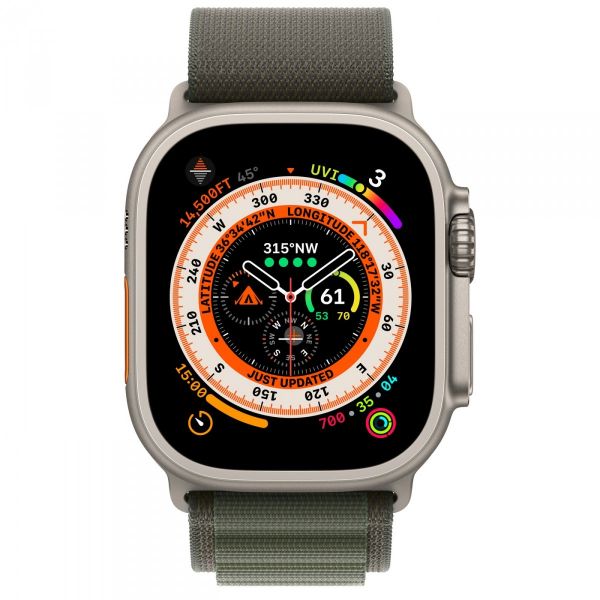 Apple Watch Ultra 49mm Green / Titanium Case