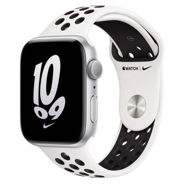 Apple Watch SE 2 Nike 44mm Silver Aluminum Case with Summit White/Black Nike Sport Band