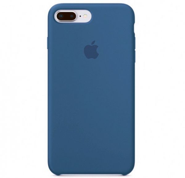Silicone Case iPhone 7/8 Plus Gray Blue