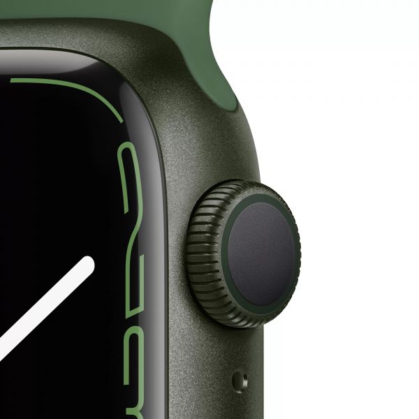 Apple Watch S7 45mm Green Aluminum Case / Clover Sport Band