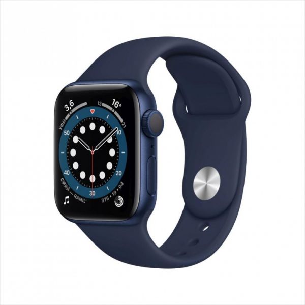 Apple Watch S6 40mm Blue Aluminum Case / Blue Sport Band