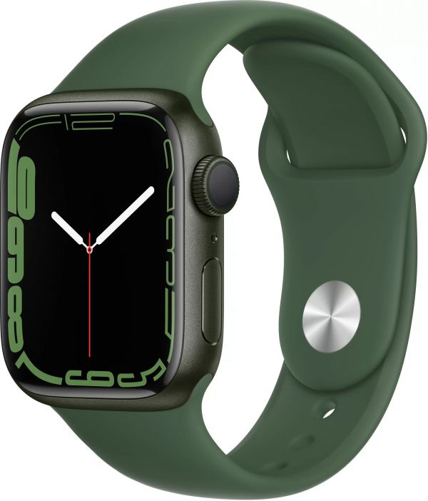 Apple Watch S7 41mm Green Aluminum Case / Clover Sport Band