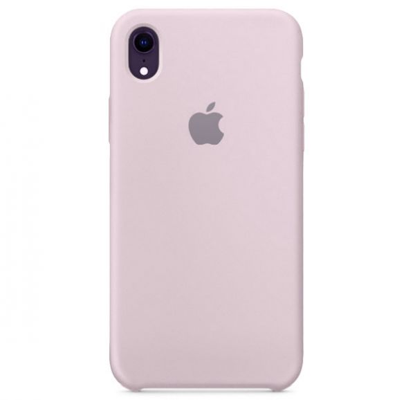 Silicone Case iPhone XR White Mauve