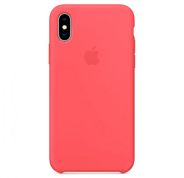 Silicone Case iPhone X/XS Light Red
