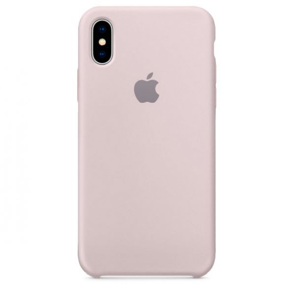 Silicone Case iPhone X/XS White Mauve